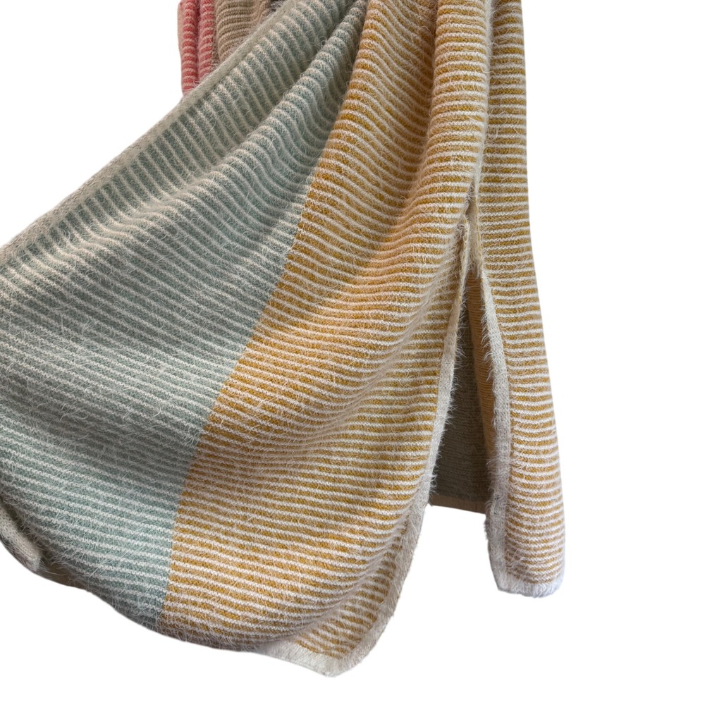House of Harlow 1960 Striped Colorblock Kimono Cardigan - Picture 6 of 8